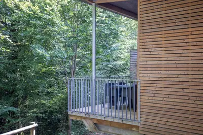 Balcon ou terrasse dans l'établissement Cottage S22B Confort & calme au ValJoly