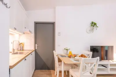Cuisine ou kitchenette dans l'établissement Cottage S22B Confort & calme au ValJoly