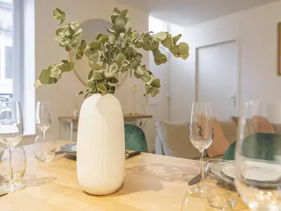 Boissons dans l'établissement Suite Cozy au Cœur de Reims, Equipée et Moderne - FR-1-870-36