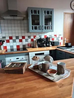 Cuisine ou kitchenette dans l'établissement Collines du Vermandois