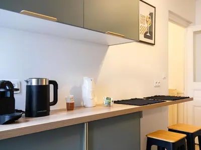 Cuisine ou kitchenette dans l'établissement Appartement de charme en hyper centre