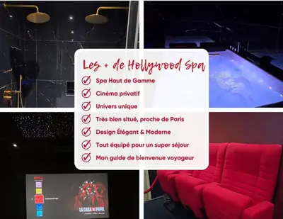 Plan de l'établissement Hollywood Spa Jacuzzi - Cinéma