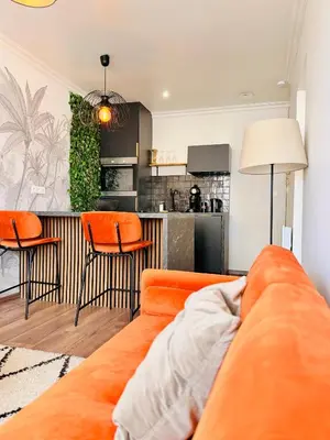 Cuisine ou kitchenette dans l'établissement Le Refuge Signature