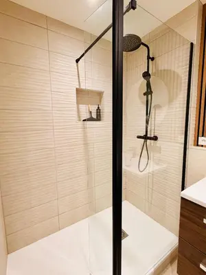 Salle de bains dans l'établissement Le Refuge Signature