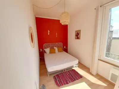 Un ou plusieurs lits dans un hébergement de l'établissement 2 rooms lumineux en plein centre
