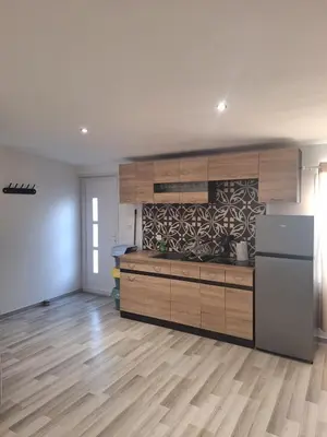 Cuisine ou kitchenette dans l'établissement L'escale du Chemin des Dames