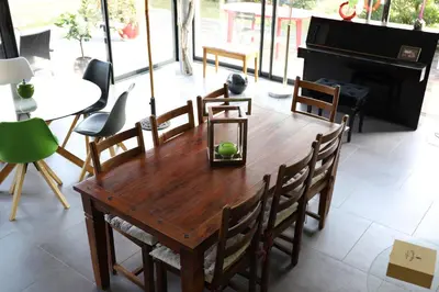 Coin salon dans l'établissement L'escale Aux Framboises