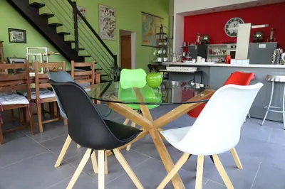 Coin salon dans l'établissement L'escale Aux Framboises