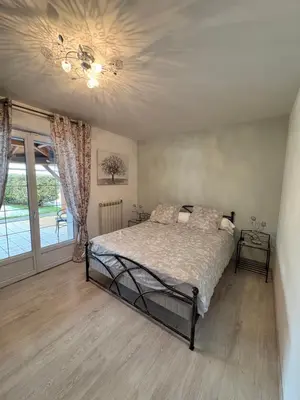 Un ou plusieurs lits dans un hébergement de l'établissement Chambre d'Hôte Les Ondines