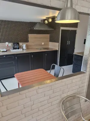 Cuisine ou kitchenette dans l'établissement Le Cocoon De Sacha