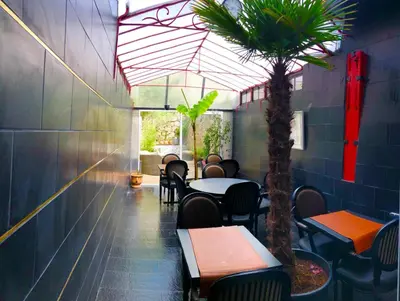 Coin salon dans l'établissement Chambres Boufflet