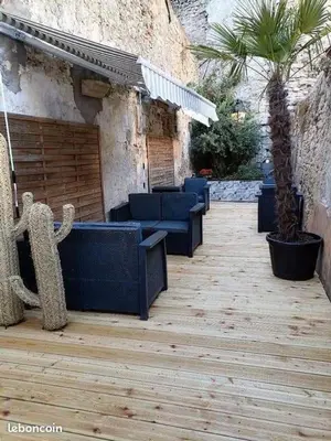 Terrasse ou espace extérieur de l'établissement Chambres Boufflet