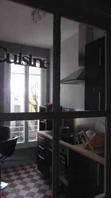 Cuisine ou kitchenette dans l'établissement Résidence Champs Bouillant