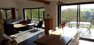 Coin salon dans l'établissement B&B CHEZ FOUCHS - Chambre d'hôtes