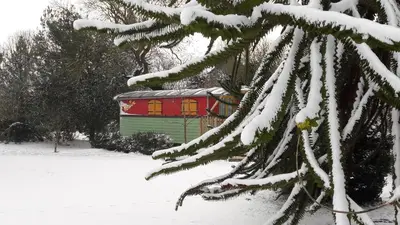 L'établissement Roulotte La Verdine en hiver