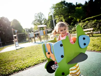 Aire de jeux pour enfants de l'établissement Domaine de Blangy