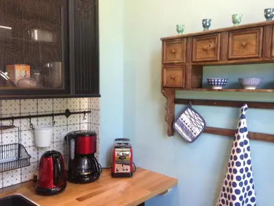 Cuisine ou kitchenette dans l'établissement L'école est finie !