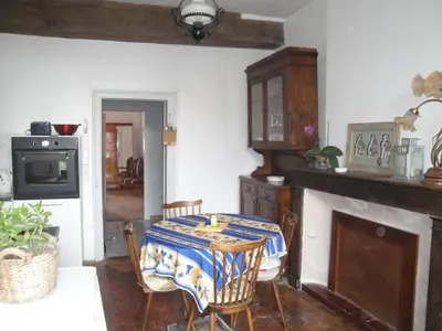 Cuisine ou kitchenette dans l'établissement Appartement des Vieilles Halles