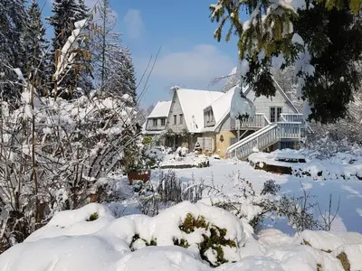 L'établissement Le jardin de Saint Jean en hiver