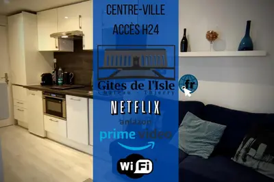 Certificat, récompense, panneau ou autre document affiché dans l'établissement Gîtes de l'isle Château-Thierry - WiFi Fibre - Netflix, Disney, Amazon - Séjours Pro