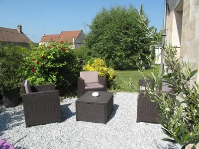 Jardin de l'établissement La Maison Des Chiens Rouges