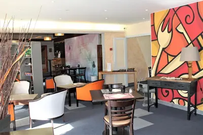 Coin salon dans l'établissement Hotel Bonanite