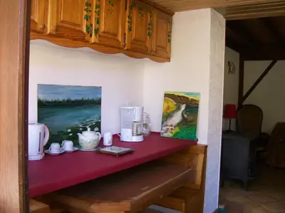 Cuisine ou kitchenette dans l'établissement Le Chant des Oiseaux