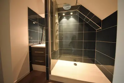 Salle de bains dans l'établissement Chambres d'Hotes Lorengrain