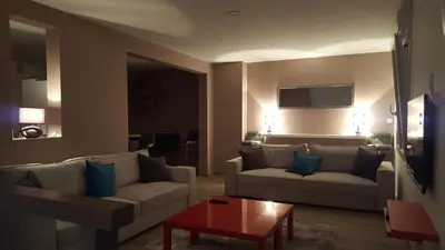 Coin salon dans l'établissement La Villa Geiss