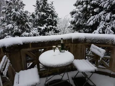 L'établissement La Demeure d'Elodie en hiver