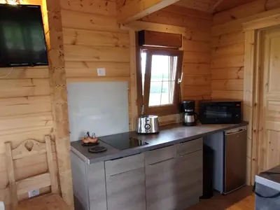 Cuisine ou kitchenette dans l'établissement Chez Catherine et fanfan