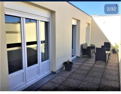 Balcon ou terrasse dans l'établissement Chambre d'hôte-abc