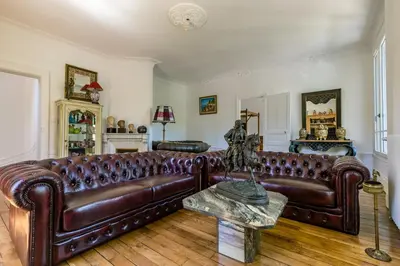 Coin salon dans l'établissement Casa La Palma Le 48