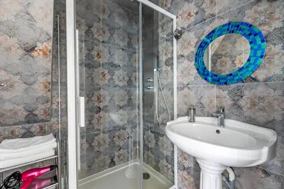 Salle de bains dans l'établissement Casa La Palma Le 48
