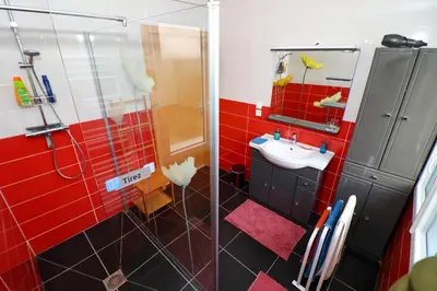 Salle de bains dans l'établissement Etape au Calme à 4Km du Centre de Reims