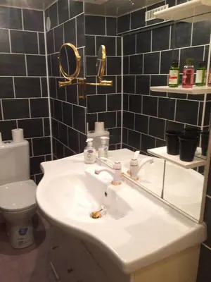 Salle de bains dans l'établissement Chez MARTINE