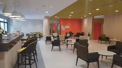Coin salon dans l'établissement Résidence Séniors Domitys Les Hautes Feuilles
