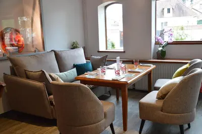 Coin salon dans l'établissement Nicey - Hôtel Spa, Lounge, Coworking