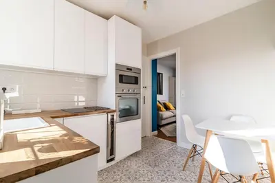 Cuisine ou kitchenette dans l'établissement MM Suites Cathédrale