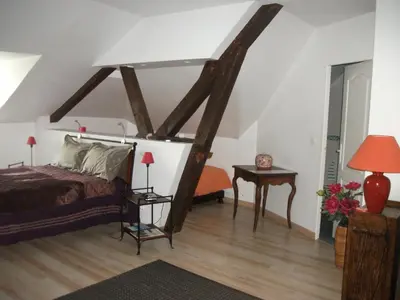 Un ou plusieurs lits dans un hébergement de l'établissement Le Moulin De Laval