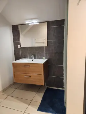 Salle de bains dans l'établissement Appartement calme Le clos de Renée