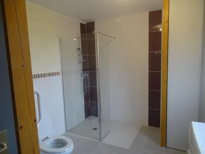 Salle de bains dans l'établissement Gite de l'étang