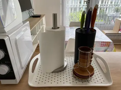 Plan de l'établissement Studio Morgane-balcon couvert-wifi-près centre-linge et ménage