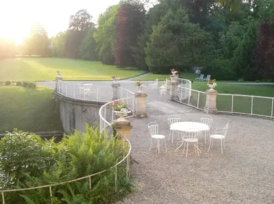 Balcon ou terrasse dans l'établissement Chateau de Juvigny