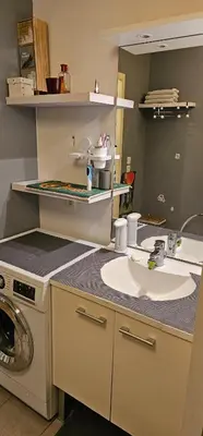 Cuisine ou kitchenette dans l'établissement Joli Appartement Coquet