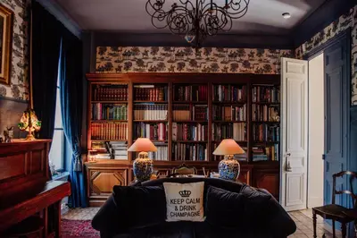 Bibliothèque dans le B&B/chambre d'hôtes