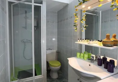 Salle de bains dans l'établissement La Pousada