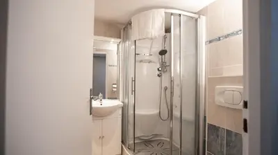 Salle de bains dans l'établissement Maison Souply