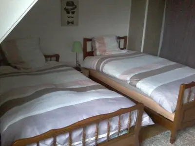 Un ou plusieurs lits dans un hébergement de l'établissement maison du Hérisson