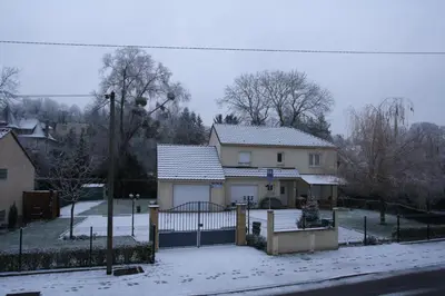 L'établissement Gîtes Ciel Bleu en hiver